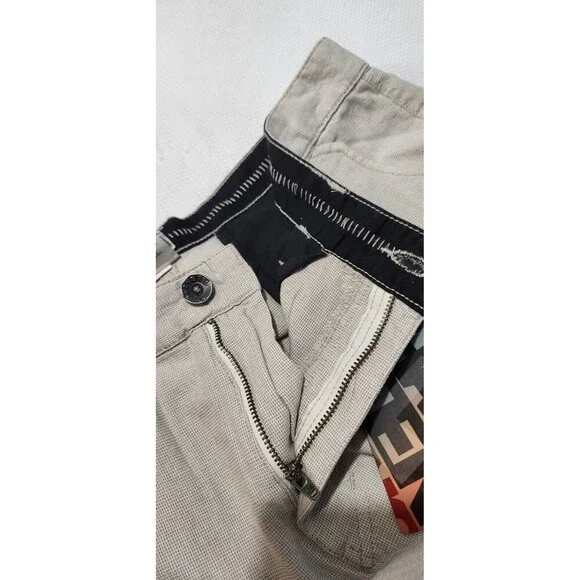 Hang Ten Shorts Size 36 Color Beige 100% Cotton With Pockets - Picture 7 of 12